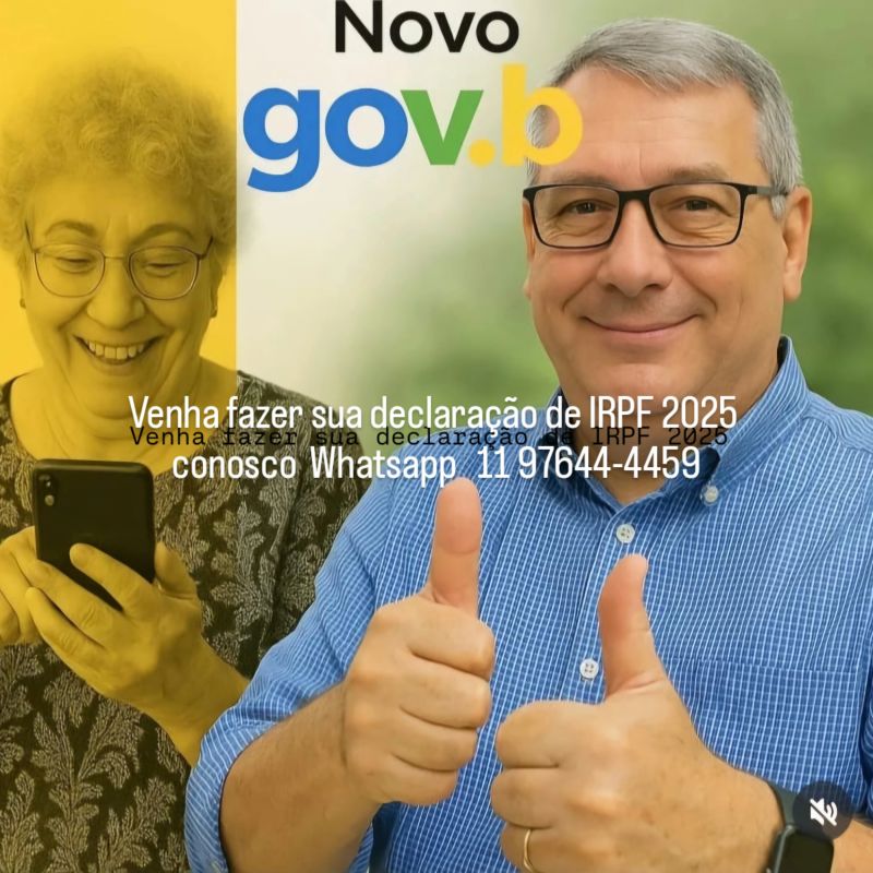 Venha fazer sua declaração de IRPF conosco WhatsApp 11 97644-4459 fone 11 2344-5252